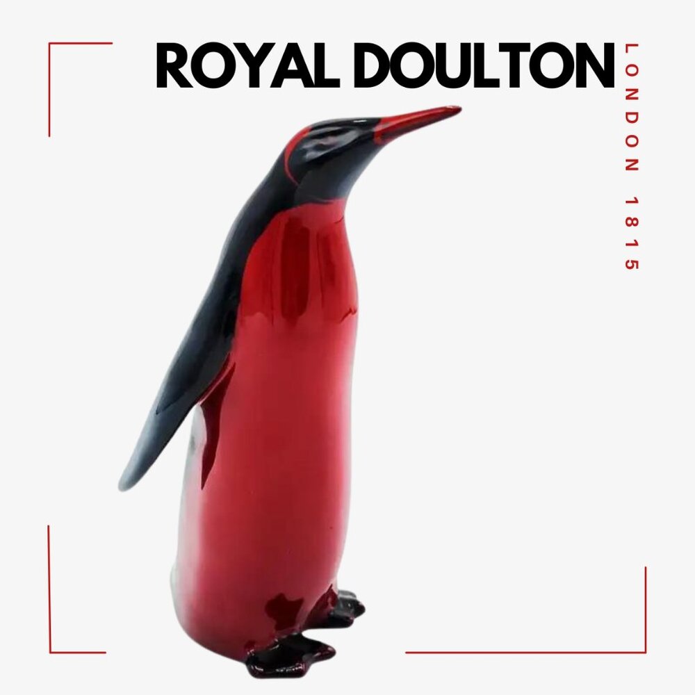 ROYAL DOULTON ENGLAND Flambé Emperor Penguin